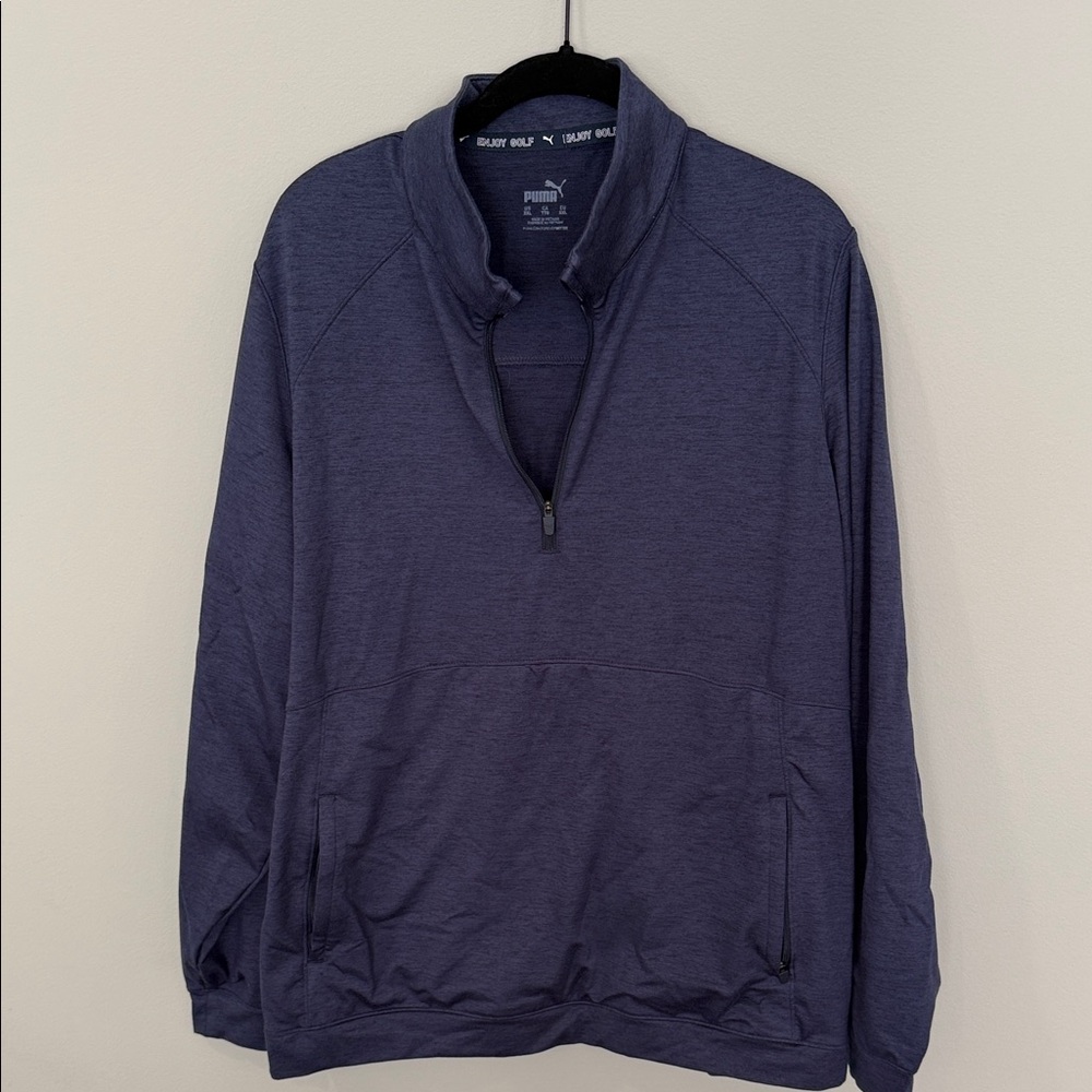 Puma Golf Navy Quarter-Zip Pullover